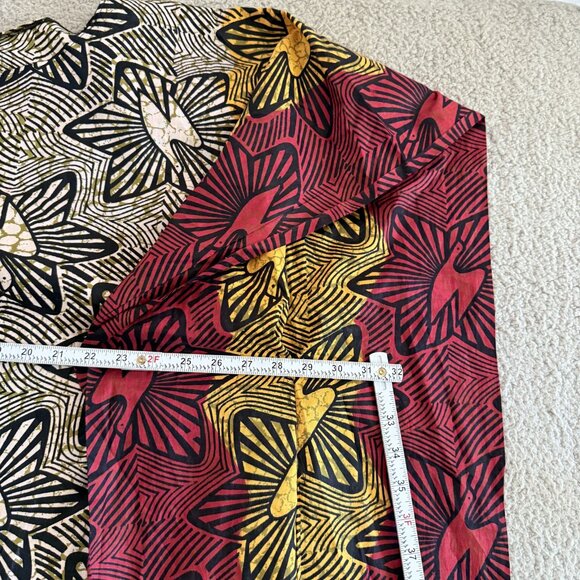 Vintage Bea Taylor Caftan Dress Batik Floral Boho Maxi 70s - Picture 4 of 7